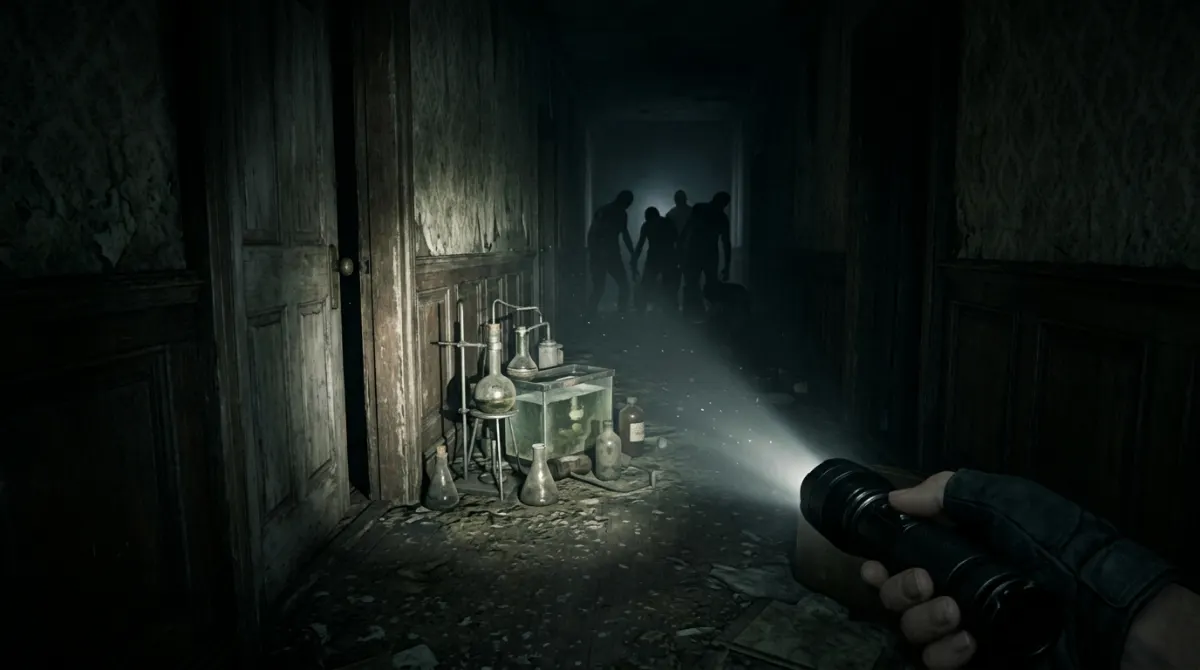 Best Resident Evil Games Ranked (2026): Definitive Guide Collection of iconic survival horror scenes inspired by classic Resident Evil games with dark atmospheric environments