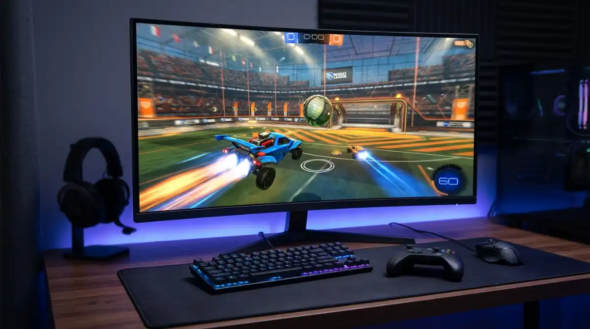 Best Rocket League Camera Settings 2026: Complete Guide Rocket League gameplay setup showing optimized camera settings for better visibility and competitive performance
