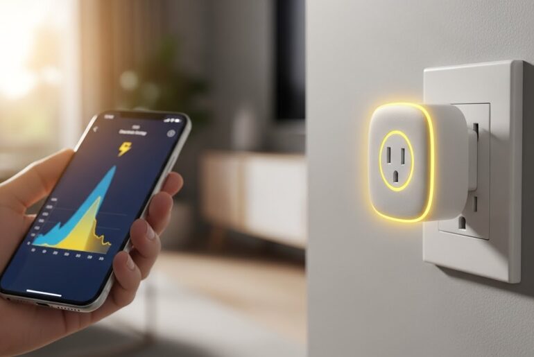Best smart plugs for energy savings shown in a modern home setup.