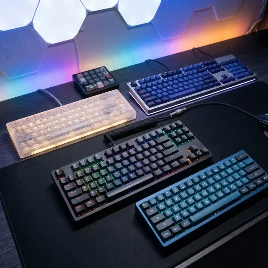 Best TKL Gaming Keyboards 2026: 12 Models Tested Professional TKL gaming keyboard setup with mechanical switches and a competitive gaming desk environment