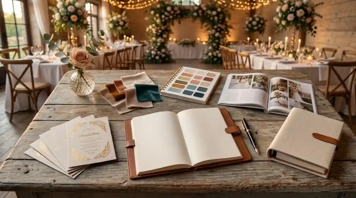 How Many People Should I Invite To My Wedding 2026: Complete Guide Bride and groom planning a wedding guest list with invitation cards and venue arrangements