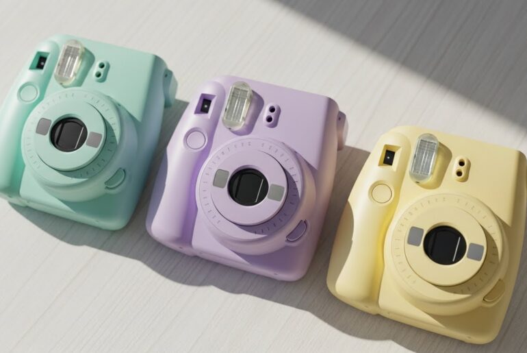 Top-rated instant cameras for 2026 comparison table showing film costs and battery types.