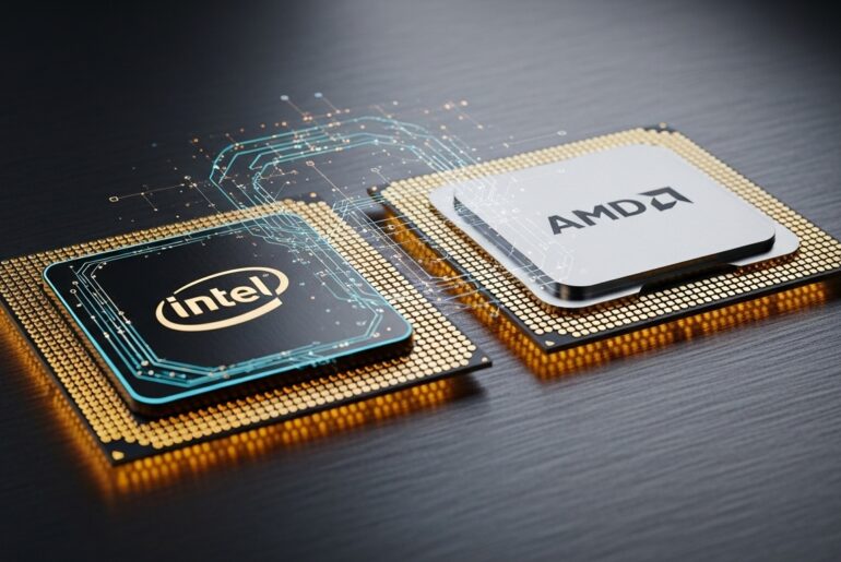 Best new CPUs for 2026 comparison table showing Ryzen 9000X3D and Intel Core Ultra benchmarks.