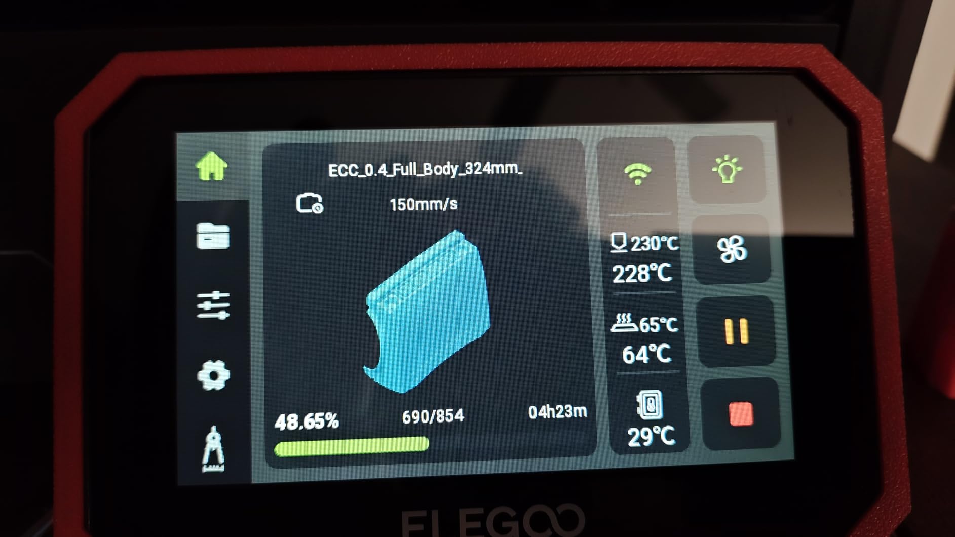 ELEGOO Centauri Carbon 3D Printer, CoreXY 500mm/s High Speed Printing with Auto Calibration, 320°C Nozzle and Built-in Camera, Ready to Print Out of the Box, 256x256x256mm Printing Size customer photo 2