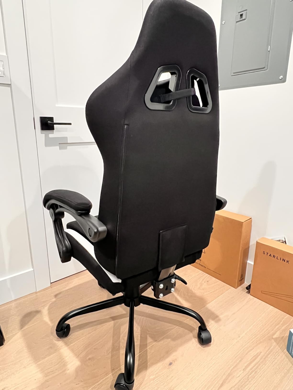 GTPLAYER Gaming Chair with Footrest, Big and Tall Game Chair 350lb Racing Style Computer Chair, Ergonomic Executive Office Chair High Back with Lumbar Support and Recliner, Light Gray customer photo 2