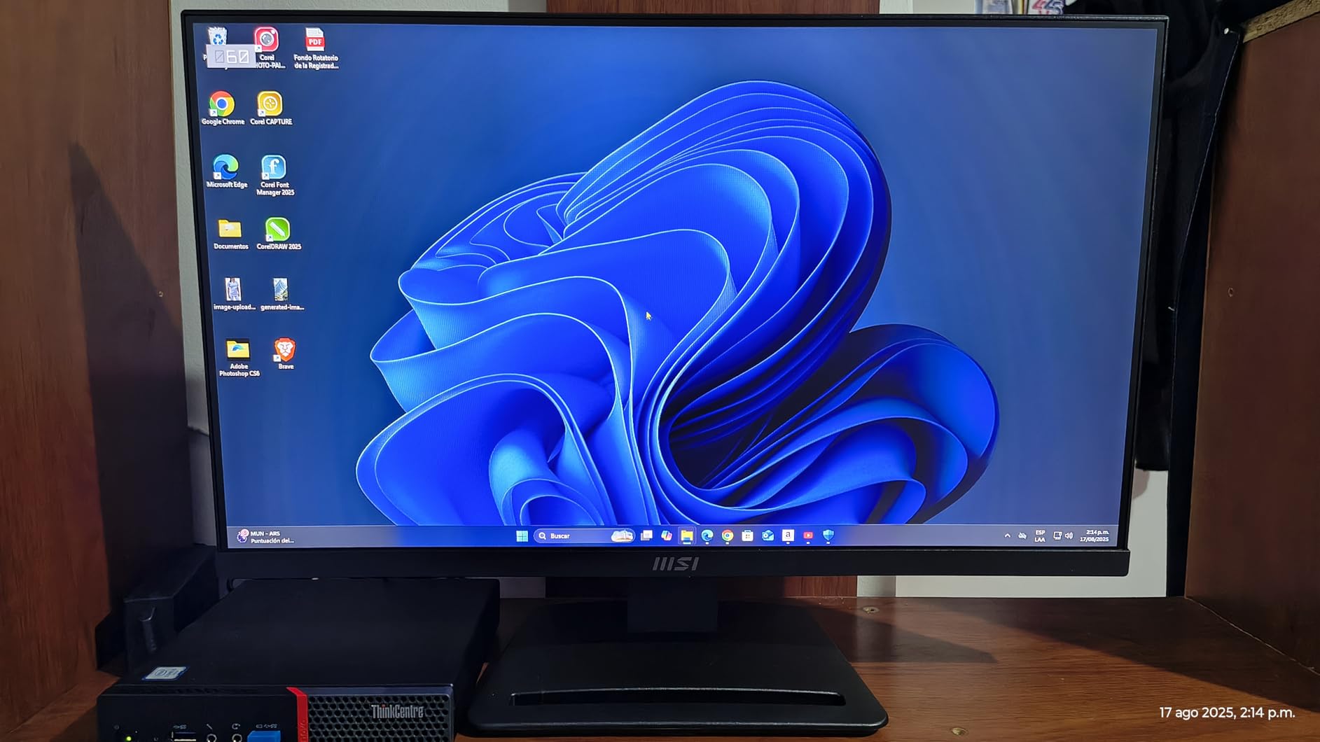 msi PRO MP243L E14 24-inch IPS 1920 x 1080 (FHD) Gaming Office Monitor, 144Hz, Free-Synch, HDR Ready, HDMI, VGA Port, VESA Mountable, Tilt, 4-Side Slim Bezel, 1ms, Black customer photo 2