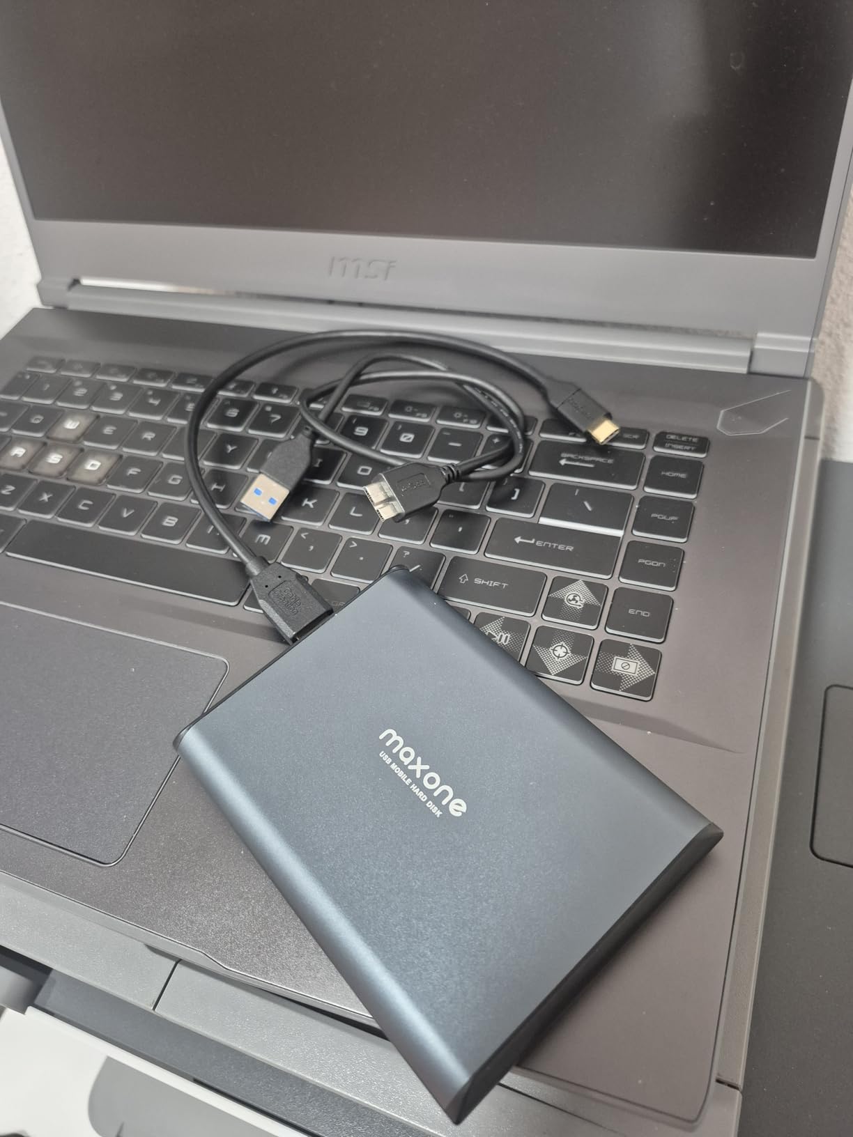 Maxone 500GB Ultra Slim Portable External Hard Drive customer photo 1
