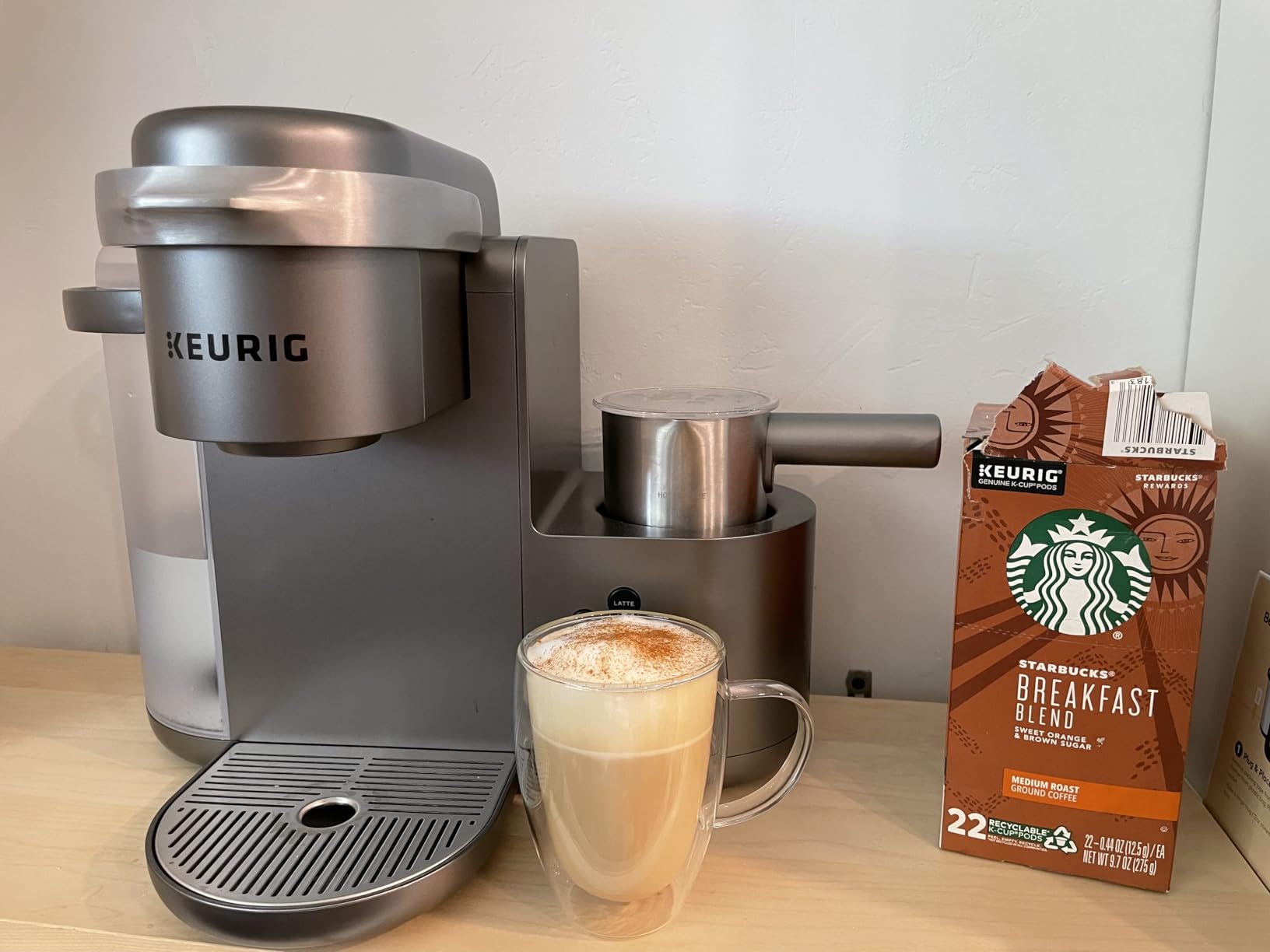 Keurig K-Cafe Special Edition Single Serve K-Cup Pod Coffee, Latte and Cappuccino Maker, Nickel customer photo 1