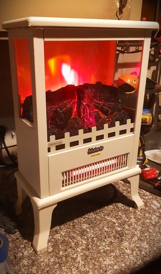 TURBRO Suburbs TS17Q Infrared Electric Fireplace Stove, 19