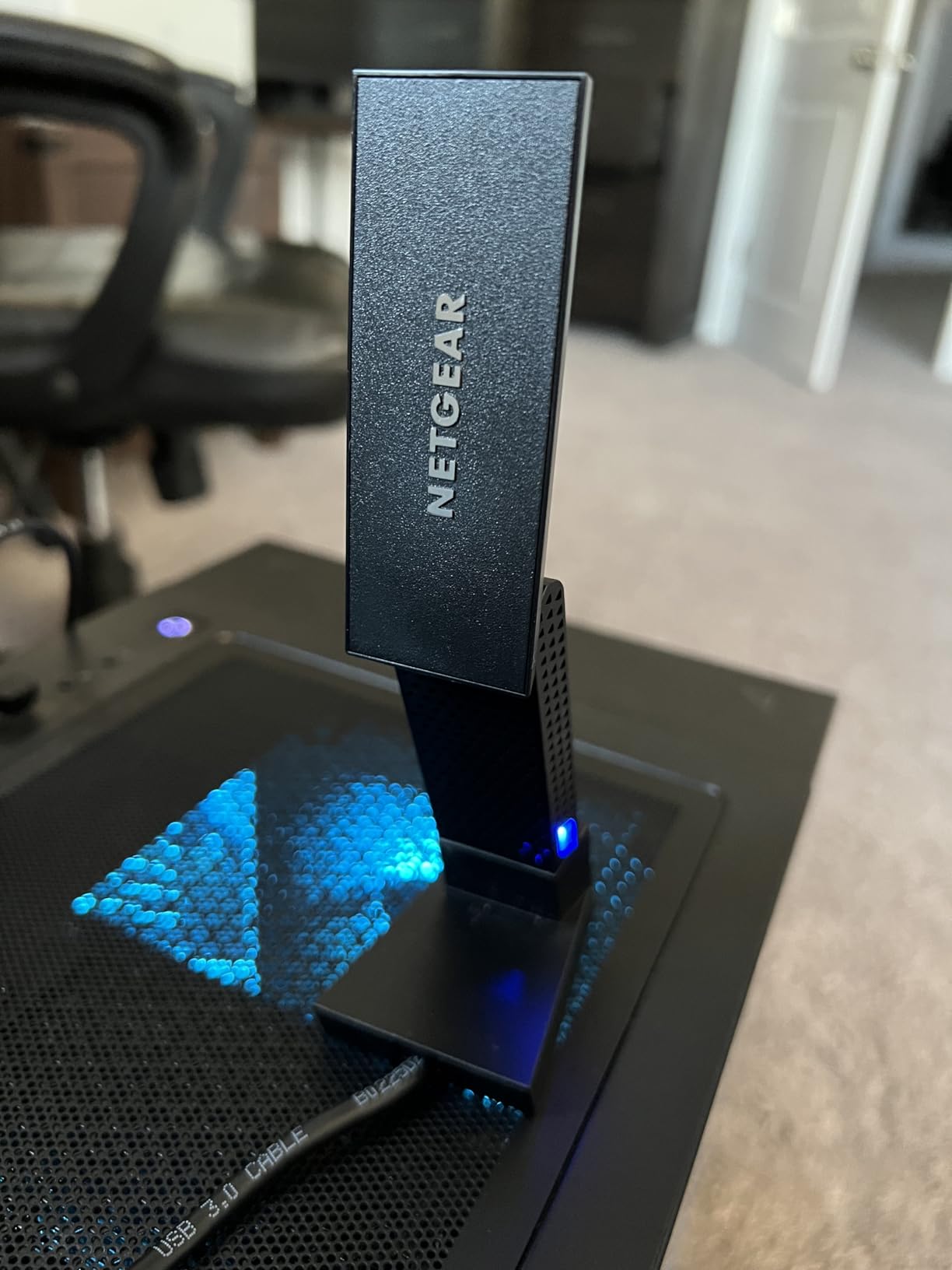 NETGEAR Nighthawk WiFi 6E USB 3.0 Adapter (A8000) - AXE3000 Tri-Band Wireless Gigabit Speed customer photo 1
