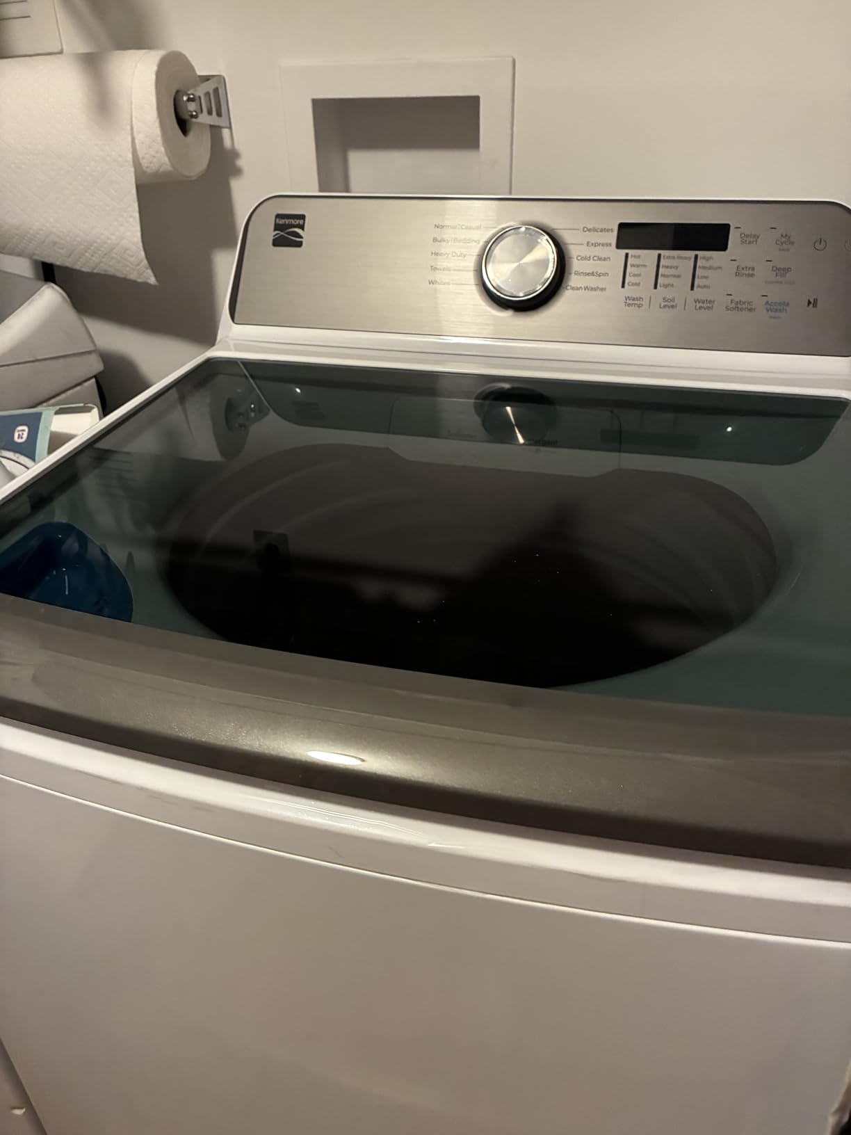 Kenmore 4.5 cu. ft. Top Load Washer with Triple Action Impeller for Tough Dirt & Stains - Accela Wash & Express Wash - LED - White customer photo 1