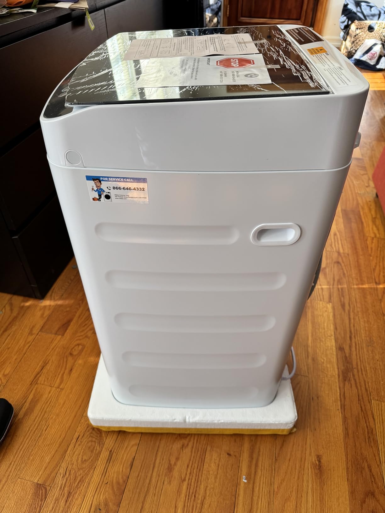 Midea Portable Washing Machine, 0.9 cu. ft with 6 Cycles, Drum Clean, Quick Wash, Stainless Steel Tub, Transparent Lid, LED Display customer photo 1