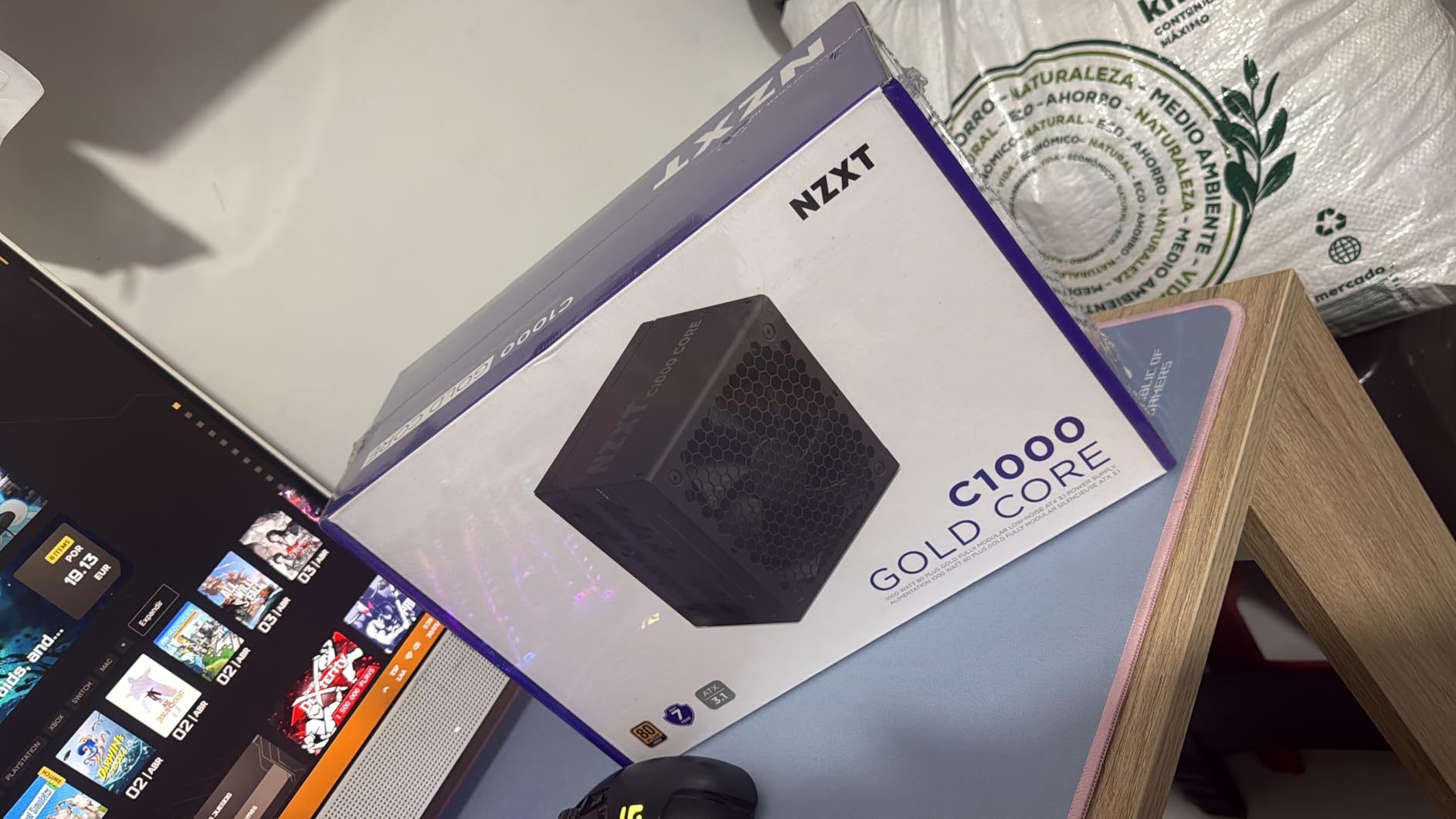 NZXT C1000 Gold Core - 1000W ATX 3.1 Power Supply - 80 Plus Gold - Cybenetics Platinum - Fully Modular - PCIe 5.1 600W 12V-2x6 - Zero RPM Fan - 105°C Capacitors - Black customer photo 2