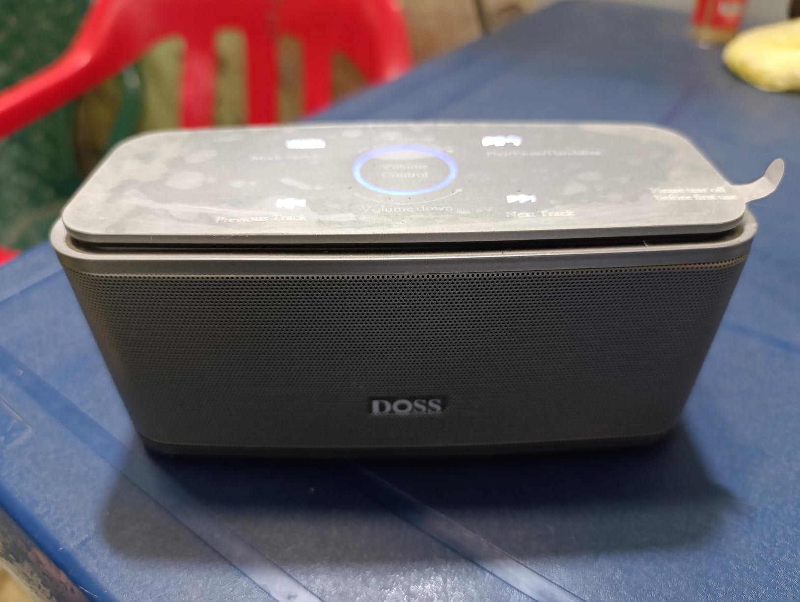 DOSS SoundBox Touch Wireless Bluetooth Speaker-12W HD Sound with Rich Bass, IPX5 Waterproof, 20H Playtime, Handsfree, for Gatherings, Home, Office, Outdoor, Travel-Black customer photo 2