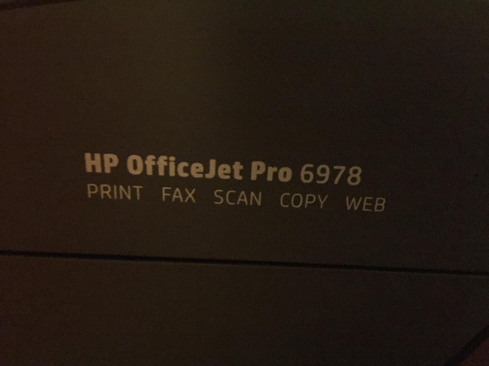 HP OfficeJet Pro 6978 All-in-One Wireless Printer customer photo 1