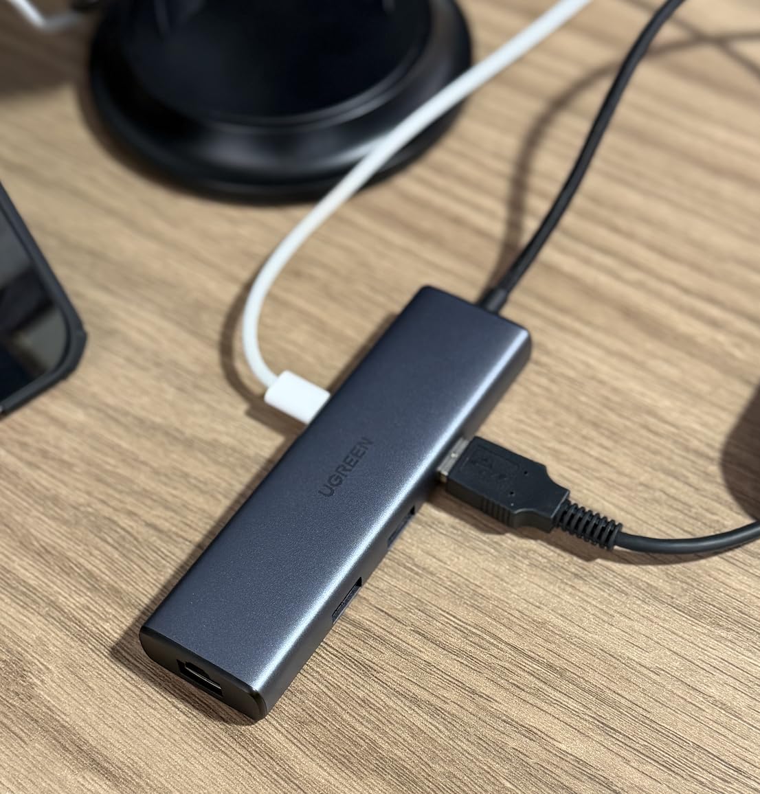 UGREEN Revodok 6 in 1 USB C Hub Gigabit Ethernet Adapter with 4K HDMI, 100W PD Charging, USB A Data Ports Compatible with MacBook Neo/Pro/Air M1, M2, M3, M4, M5, iPad, iPhone 16 Pro/Pro Max, Steam Deck customer photo 1
