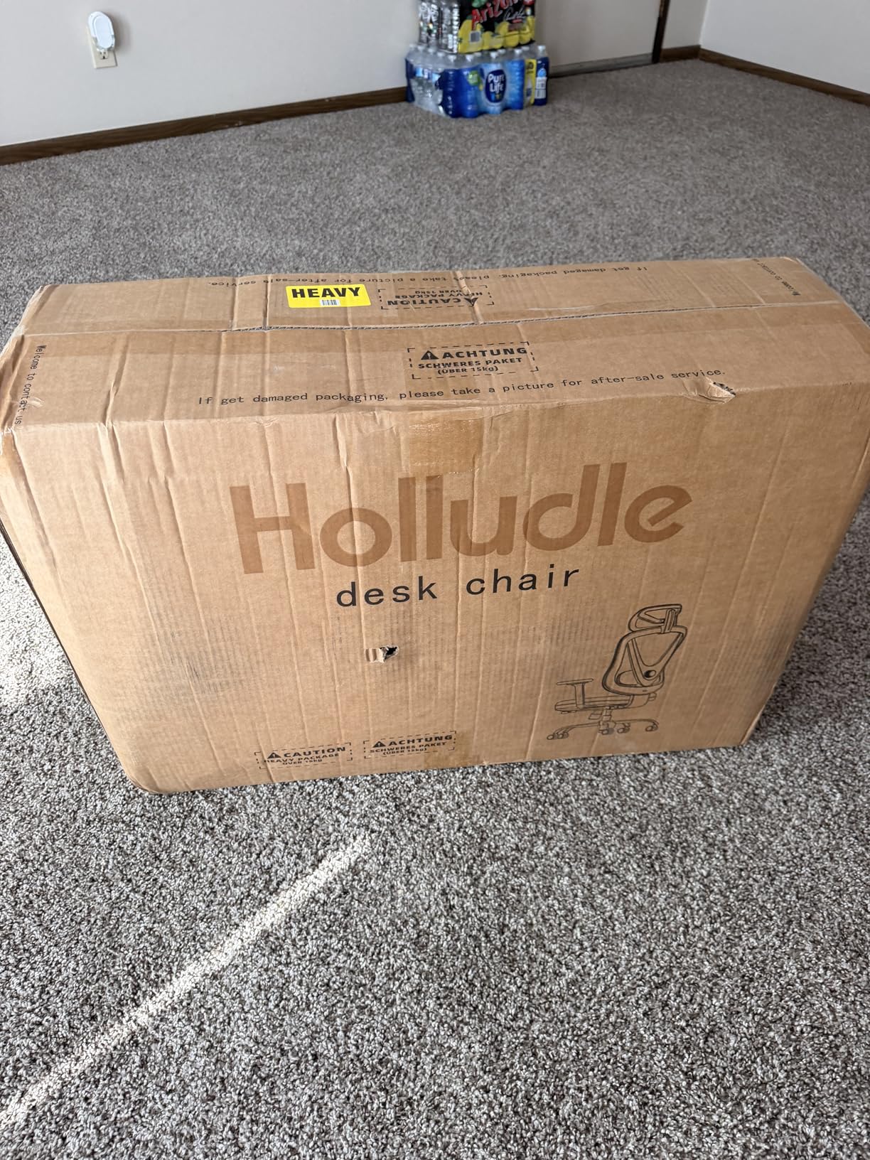 HOLLUDLE Ergonomic Mesh Office Chair - 3D Adjustable Lumbar Support & 3D Armrests, V-Shaped Back customer photo 2