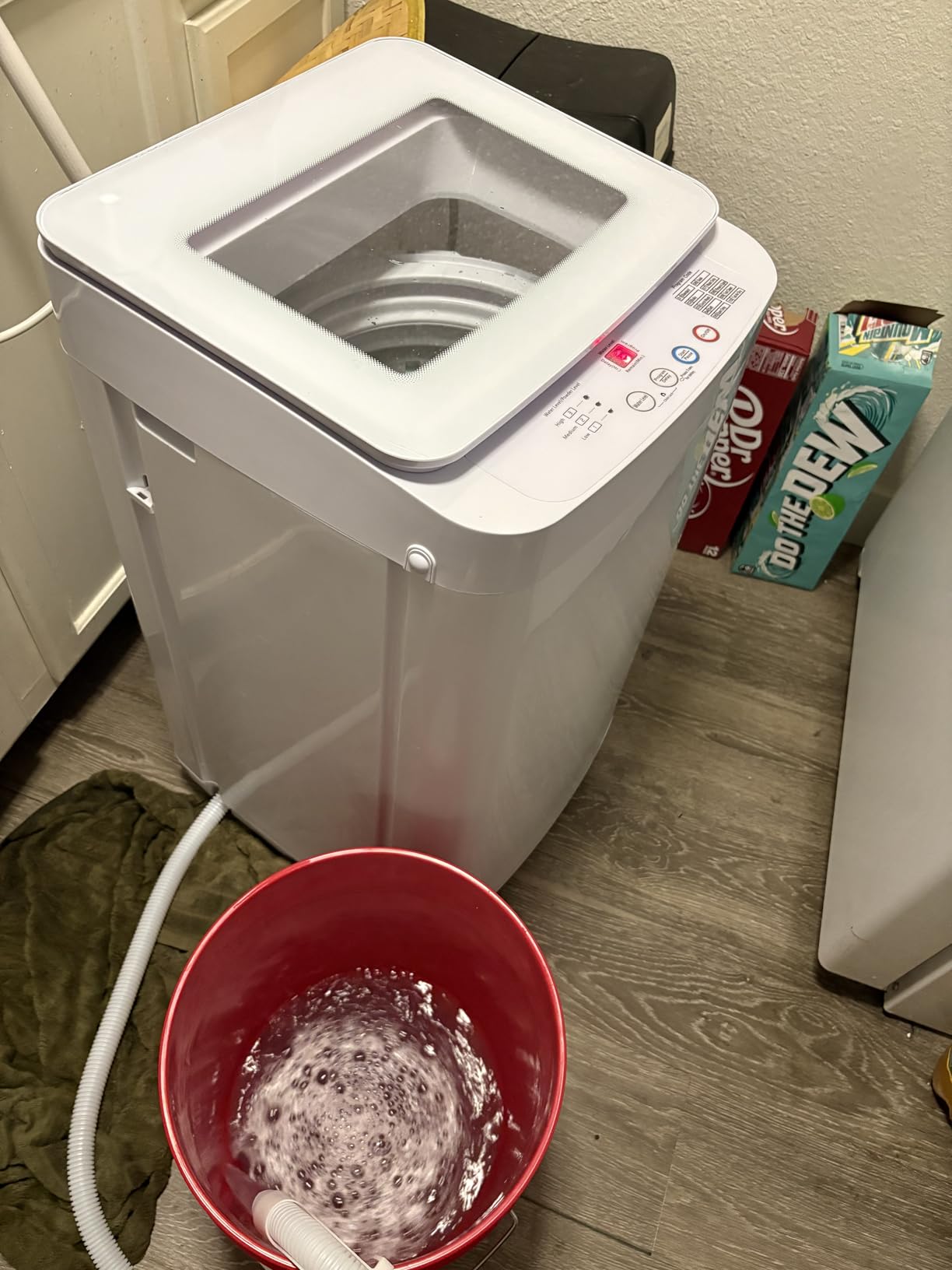 Auertech 18 lbs Portable Washing Machine, Fully Automatic Portable Washer with LED Display, 7 Wash Cycles, 4 Water Levels, Top Load Washing Machine for Apartment, RV, Dorm, Home customer photo 2