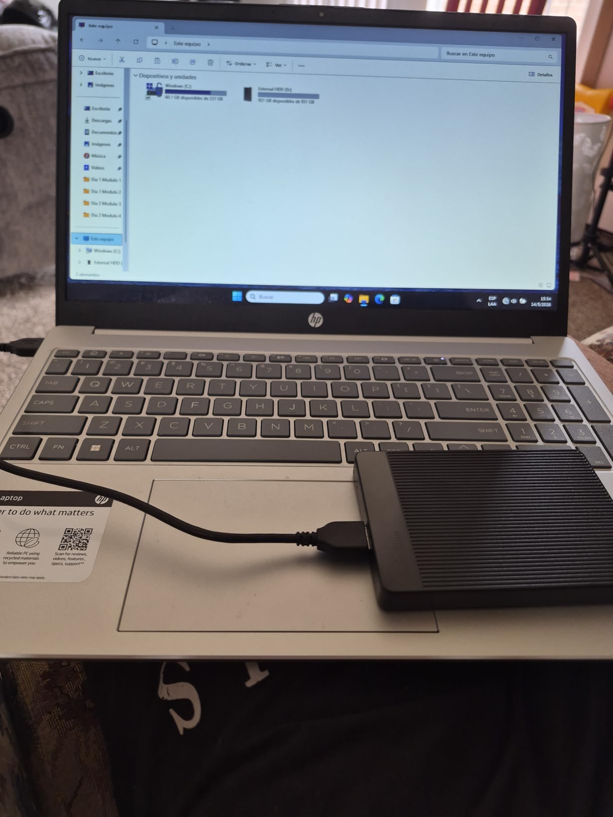 UnionSine 1TB Ultra Slim Portable External Hard Drive HDD-USB 3.0 for PC, Mac, Laptop, PS4, Xbox one, Xbox 360-(Black) customer photo 1