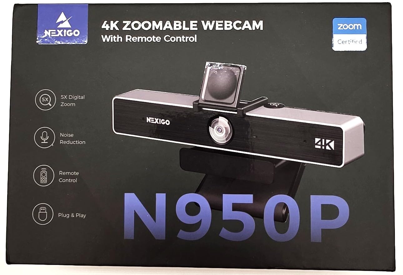 NexiGo N660P Pro 4K Webcam with Distortion-Free Lens, 1080p 60 fps Autofocus USB Streaming Camera, 3DNR, Noise-Canceling Mics & Privacy Cover, Web Cam for Gaming/Live Streaming/PC/Mac/Switch 2, White customer photo 2