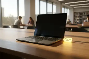 A budget student laptop featuring a high-brightness display and slim-bezel design, featured for the Amazon Prime Day tech sale.
