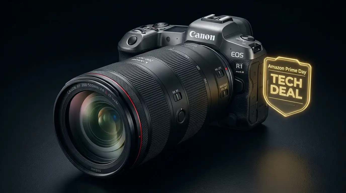 12 Best Canon Mirrorless Prime Day Deals 2026: Top Tech Picks Technical visualization of Canon mirrorless Prime Day deals, illustrating high-nit display performance and AI subject tracking benchmarks.