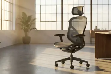 A ergonomic chair with 150N adjustable lumbar support and high-density foam, featured as a top deal for the Amazon Prime Day event.