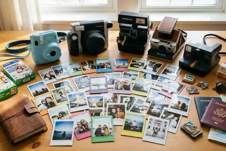 Best Instax and Polaroid instant cameras on Prime Day featuring colorful instant photo prints and camera bundles