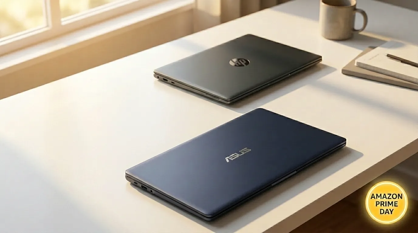 12 Best Prime Day Chromebook Deals 2026: Top AI Picks A selection of the best Chromebook deals for Prime Day, illustrating high-brightness displays and integrated AI Neural Processing Units for students and professionals.
