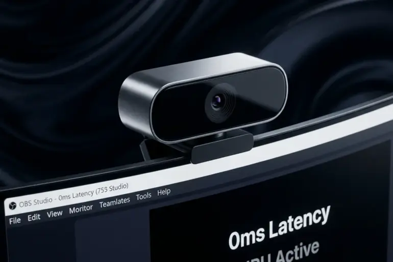 4K streaming webcam benchmarks illustrating sub-5ms latency and AI NPU performance for the Amazon Prime Day sale.