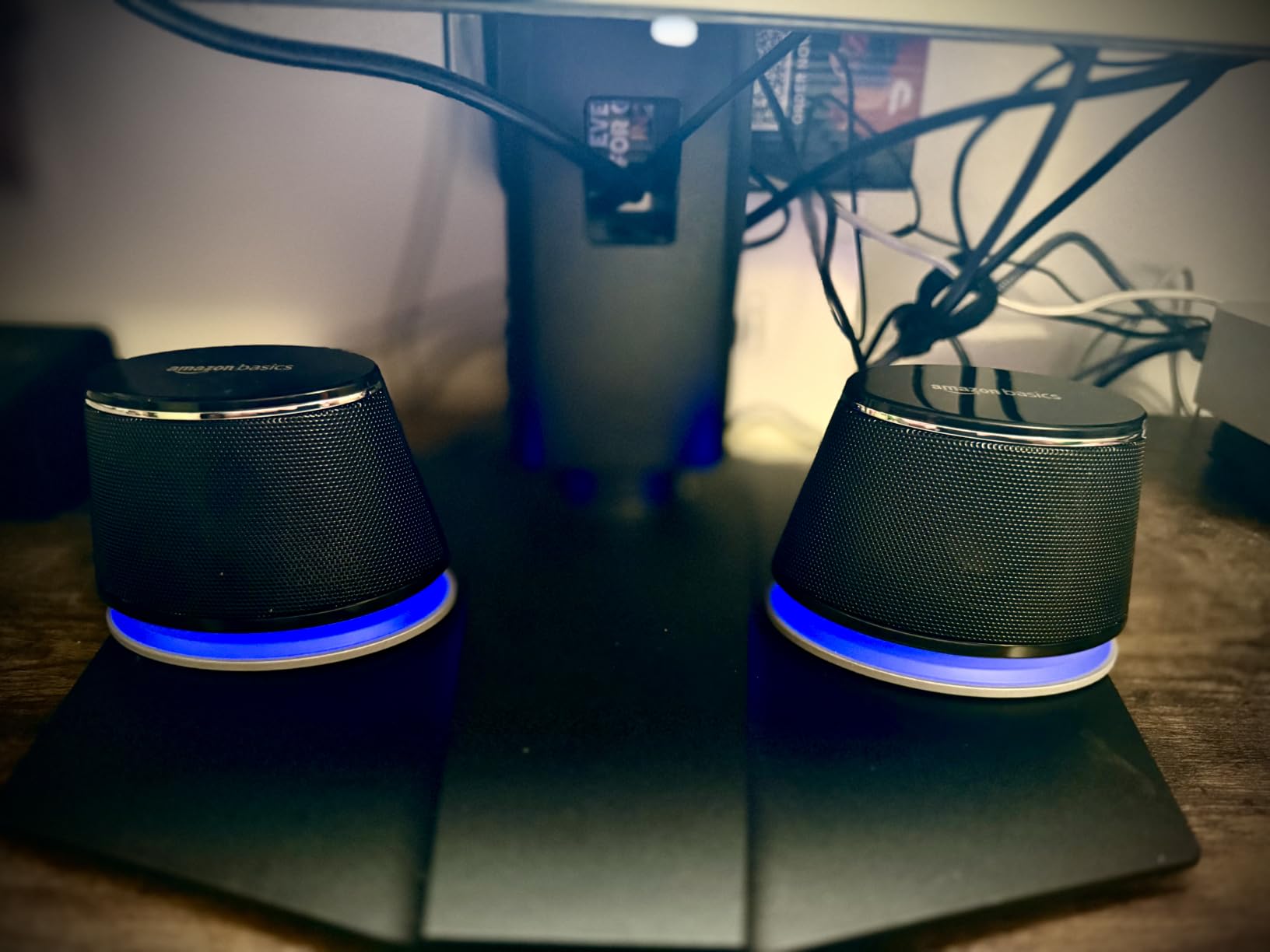 Amazon Basics Stereo 2.0 Speakers for PC or Laptop with Volume Control customer photo 2