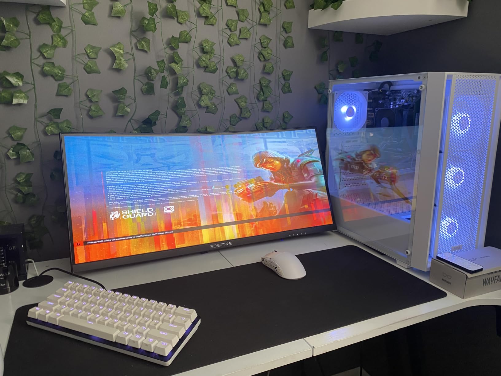 GAMDIAS White ATX Mid Tower Gaming Computer PC Case with Side Tempered Glass, Preinstalled 4X 120mm ARGB Fans, Support Up to 6X 120mm Fans, 360mm AIO/Radiator, 340mm GPU/VGA, 160mm CPU Air Cooler customer photo 1