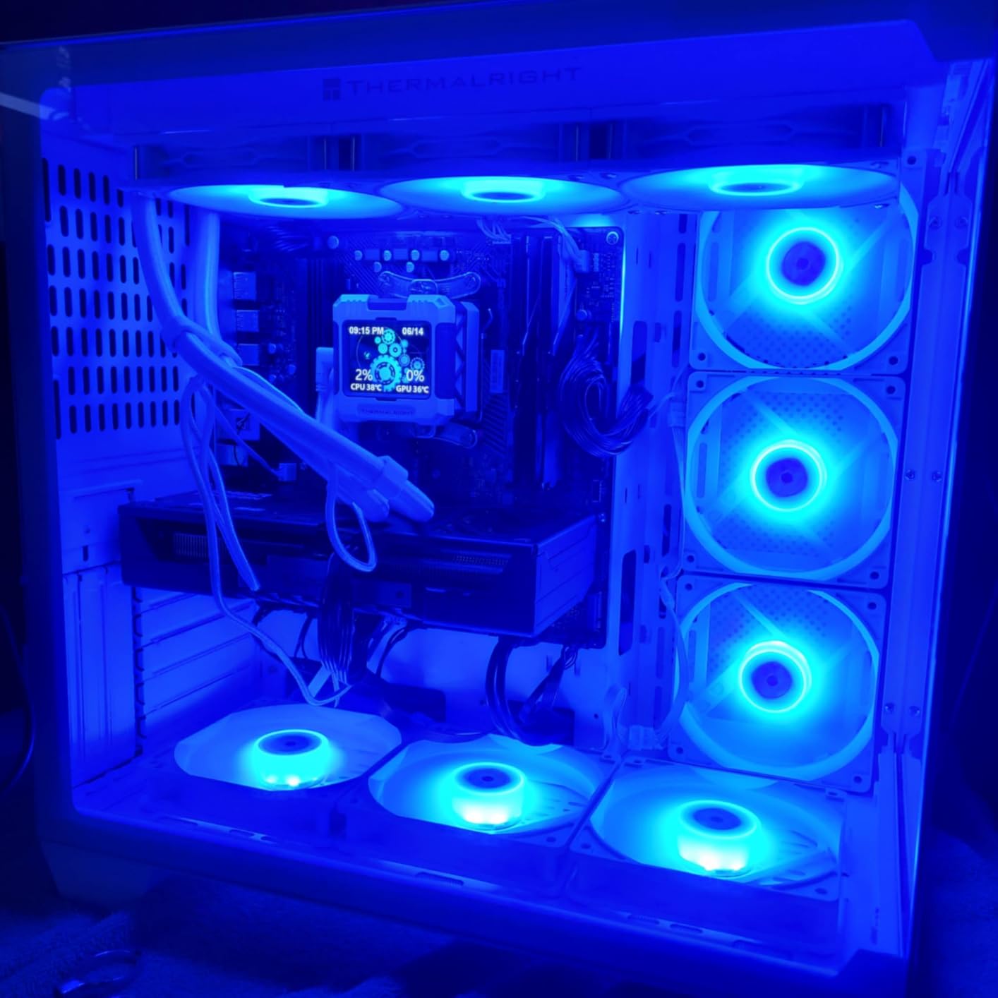FOIFKIN F600 PC Case - Pre-Installed 7 PWM ARGB Fan, ATX Mid-Tower Gaming PC Case, 270° Panoramic Glass with Type-C, FOIFKIN (Black, F600) customer photo 2