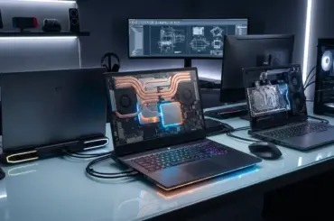 High-performance laptops with advanced cooling systems and vapor chamber technology for gaming and creative workloads